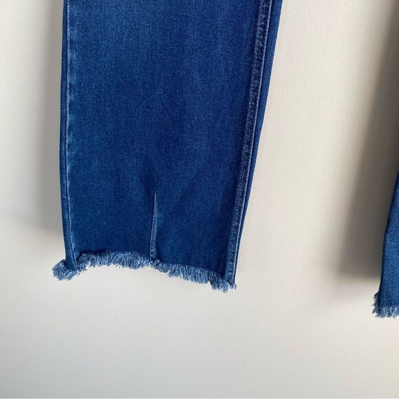 Kancan Veronica Mid Rise Frayed Waist Flare Jeans Button Fly Western Country - Picture 5 of 10